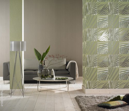 Gruene waende wirken beruhigend und harmonisch > wohnen Wandgestaltung wohnzimmer grau grün